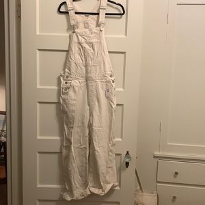 NWT Gap Denim Overalls in Cream S